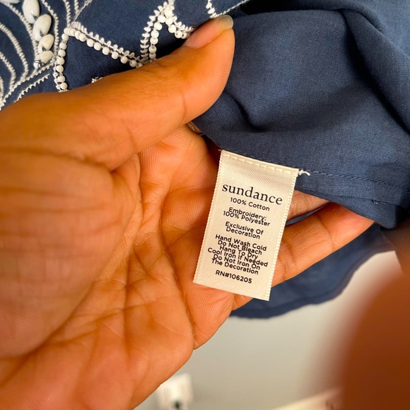 Sundance Palace NWOT Beaded and Embroidered Tassle Coverup Tunic size M - Picture 5 of 9